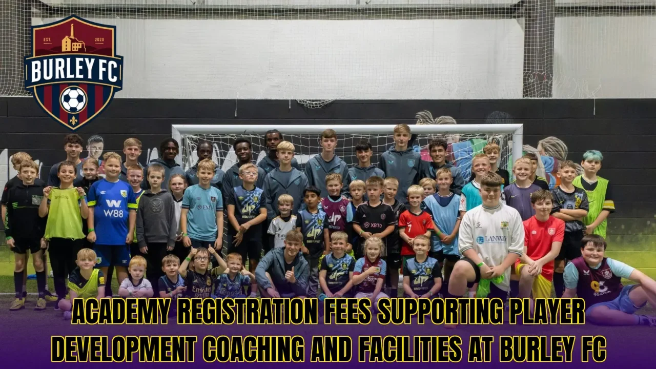 Academy registration fees supporting player development coaching and facilities at Burley FC