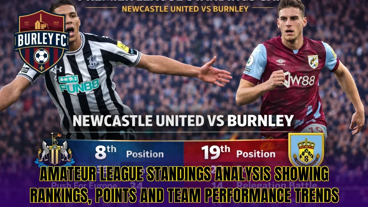 Amateur league standings analysis showing rankings, points and team performance trends