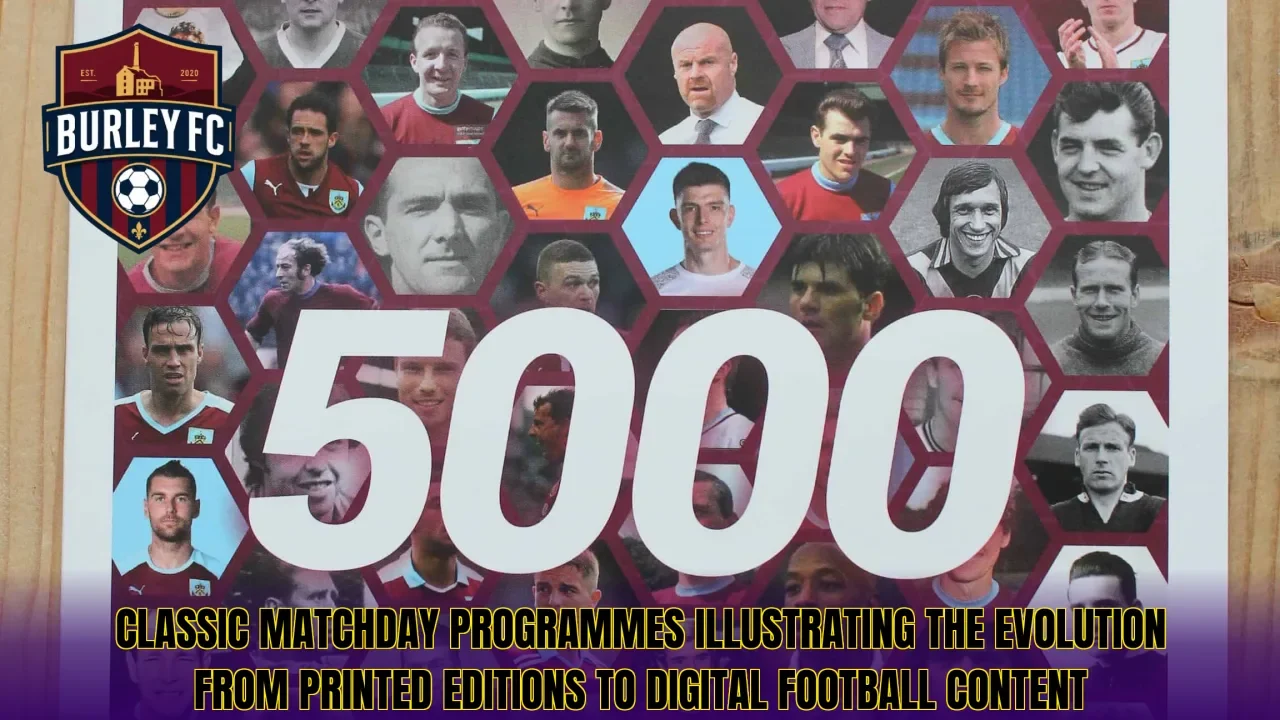 Classic matchday programmes illustrating the evolution from printed editions to digital football content