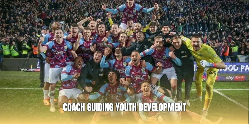 Coach guiding youth development