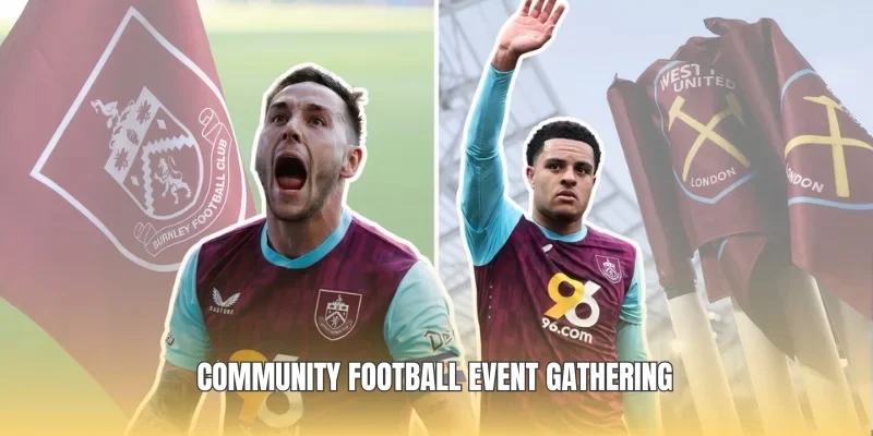 Community football event gathering