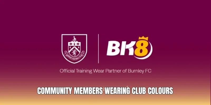 Community members wearing club colours