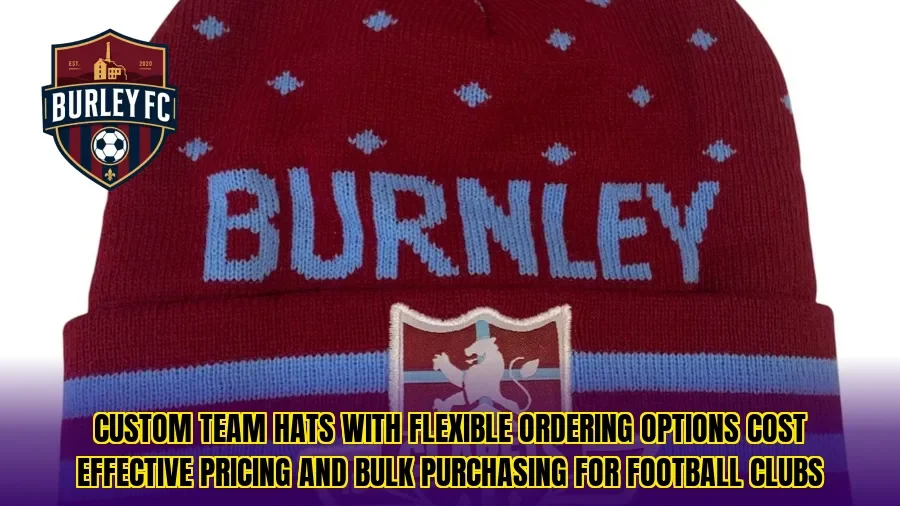 Custom team hats with flexible ordering options cost effective pricing and bulk purchasing for football clubs