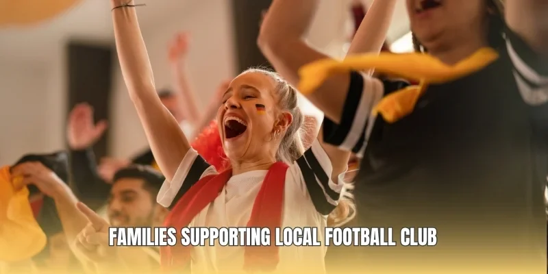 Families supporting local football club