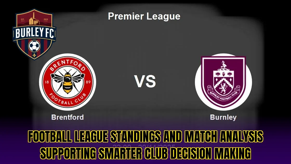 Football league standings and match analysis supporting smarter club decision making