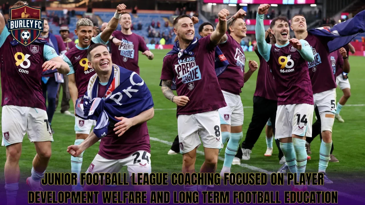 Junior football league coaching focused on player development welfare and long term football education