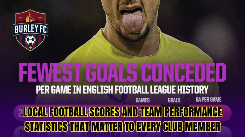 Local football scores and team performance statistics that matter to every club member