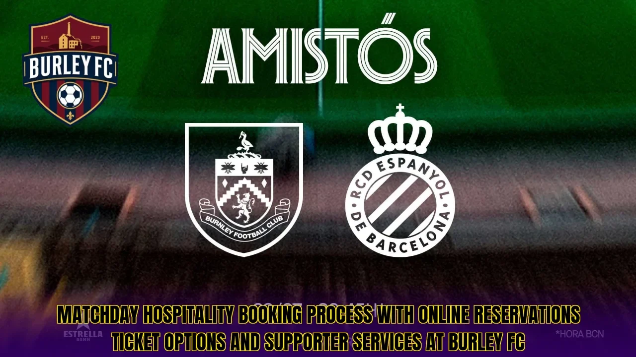 Matchday hospitality booking process with online reservations ticket options and supporter services at Burley FC