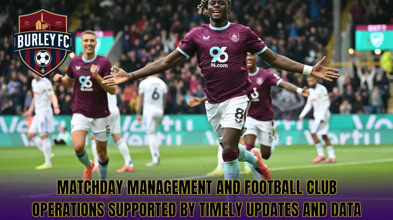 Matchday management and football club operations supported by timely updates and data