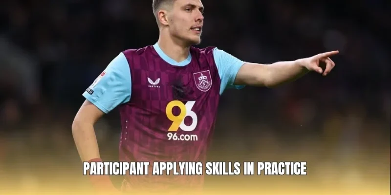 Participant applying skills in practice