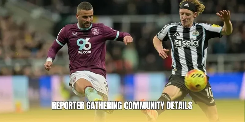 Reporter gathering community details