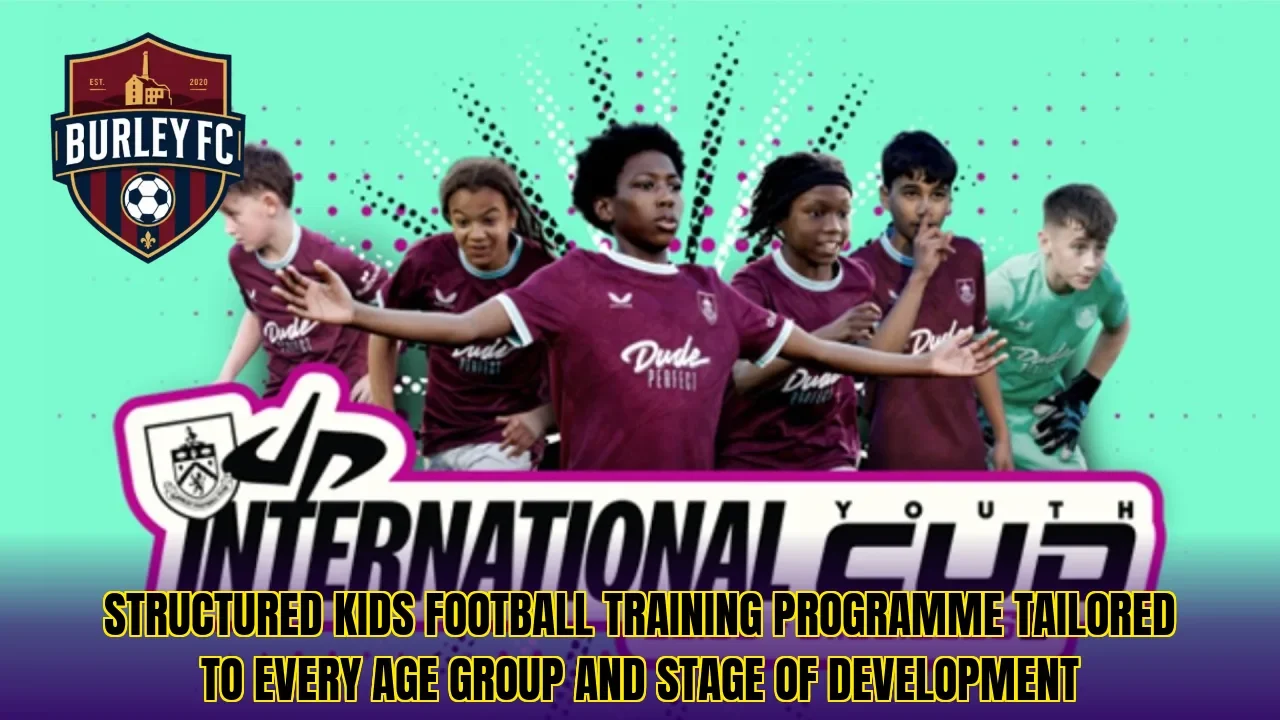 Structured kids football training programme tailored to every age group and stage of development