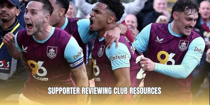 Supporter reviewing club resources