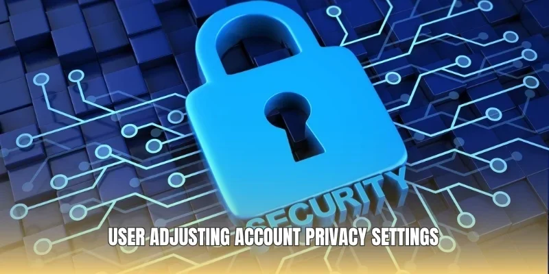 User adjusting account privacy settings