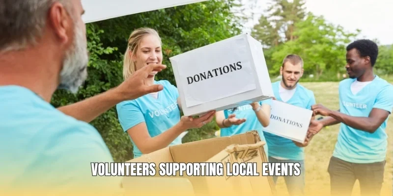 Volunteers supporting local events