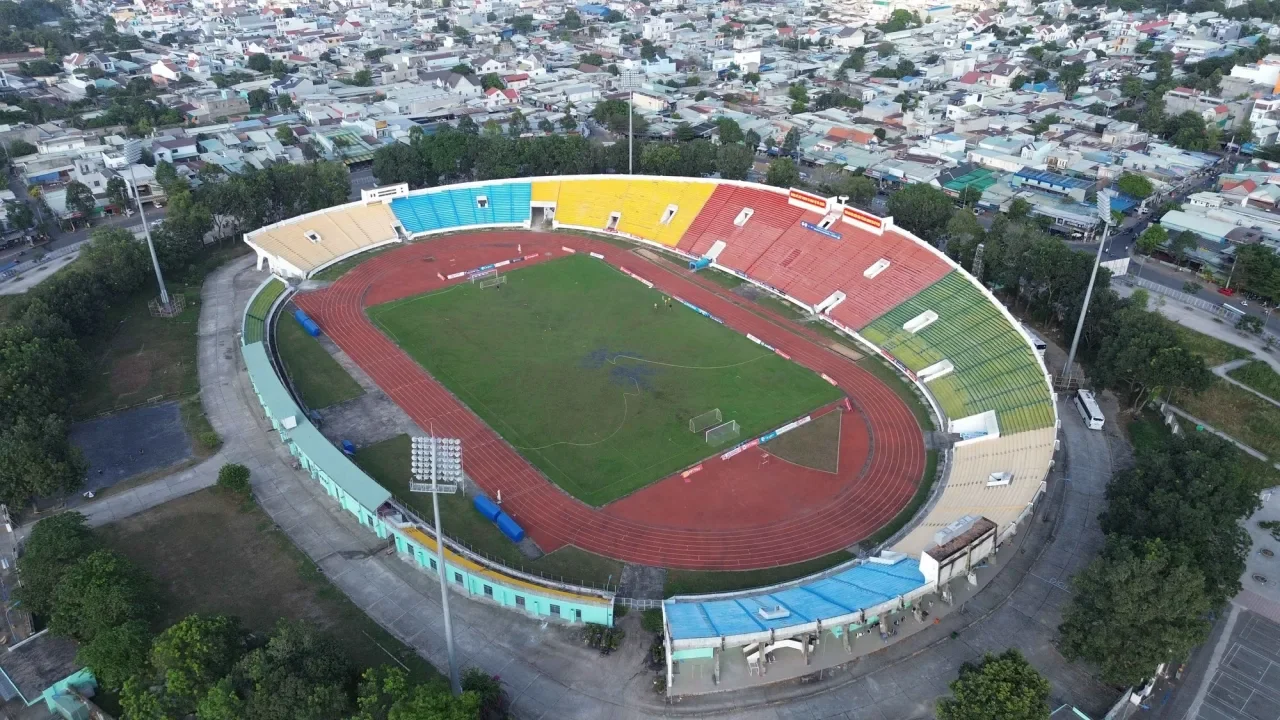 Sports club venue featuring modern facilities, seating, and matchday amenities